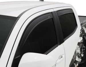 Toyota Tundra CrewMax Window Vent Visors - Side - Husky Liners - Low Profile - Matte Black - `07-`21 Toyota Tundra CrewMax Window Vent Visors - Side - Husky Liners - Low Profile - Matte Black - `07-`21